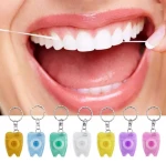 Floss Tooth Shaped Key Ring