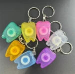 Floss Tooth Shaped Key Ring