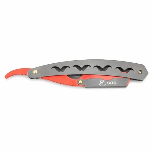 Phantom Red Straight Razor 6"