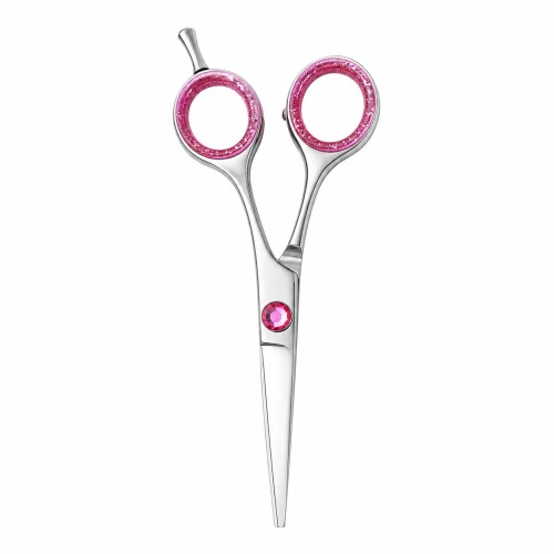 Pink Crystal Barber Scissor 6"