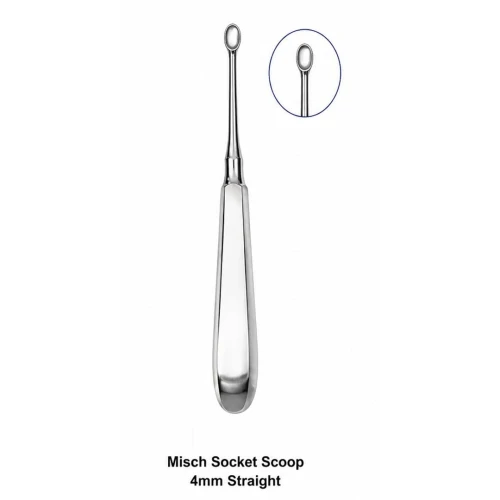 Misch Socket Scoop Elevator - 4 mm Straight