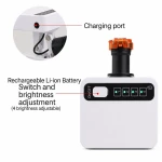 Wireless LED Headlight for Dental Loupes with Magnetic Battery