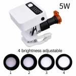Wireless LED Headlight for Dental Loupes with Magnetic Battery
