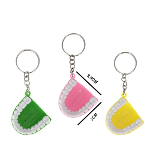 Denture Shaped Key Ring