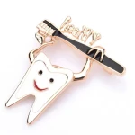Smiling Tooth Brooch Pin