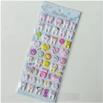 3D Dental Tooth Cartoon Sticker Sheet