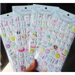 3D Dental Tooth Cartoon Sticker Sheet